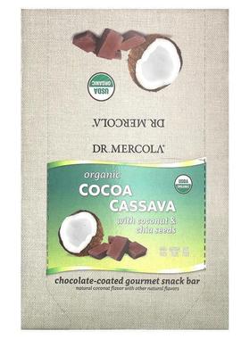 Mercola博士,Organic Cocoa Cassava with Coconut & Chia Se