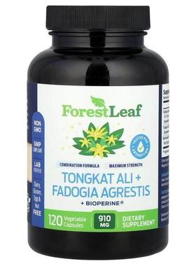 Forest Leaf,东革阿里 + Fadogia Agrestis + BioPerine®，120 粒