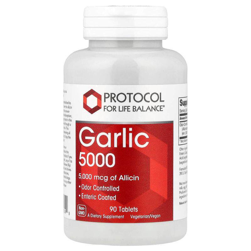 Protocol for Life Balance大蒜5000大蒜补充剂清晨餐间安稳相伴