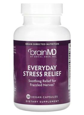 BrainMD,Everyday Stress Relief, 120 Vegan Capsules