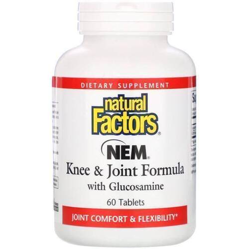 Natural Factors,NEM 膝关节配方含葡萄糖胺，60 片