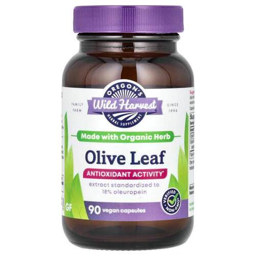 Oregons Wild Harvest,Olive Leaf, 90 Vegan Capsules