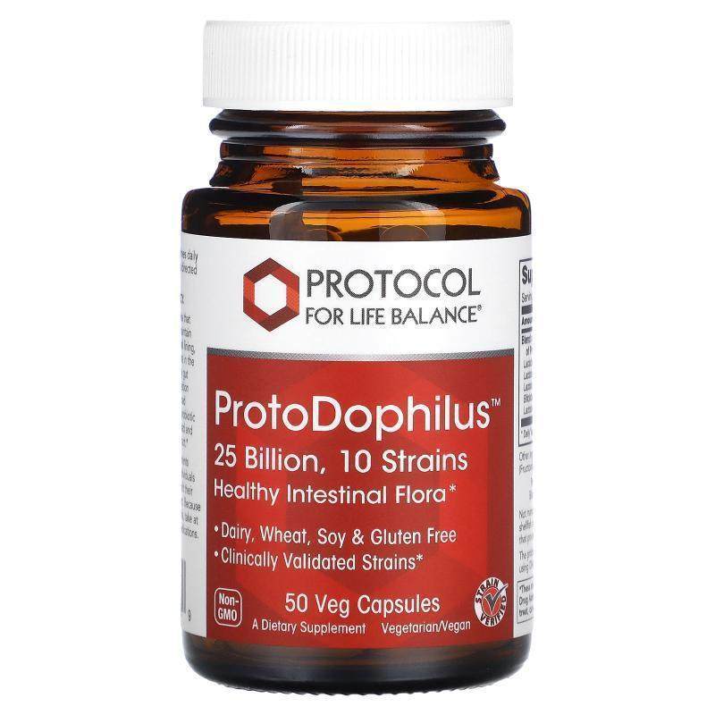 Protocol for Life Balance,ProtoDophilus，250 亿，50 粒素食胶