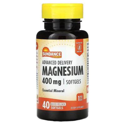 Sundance,Advanced Delivery Magnesium, 400 mg, 40 Quick Relea