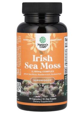 Natures Craft,Irish Sea Moss, 2,100 mg, 30 Capsules (700 mg