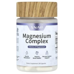 Snap Supplements,Magnesium Complex, 60 Capsules