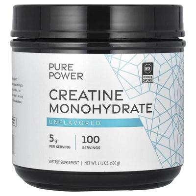 Mercola博士,Pure Power, Creatine Monohydrate, Unflavored, 17