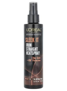 欧莱雅,高级发型，Sleek It Iron Straight Heatspray