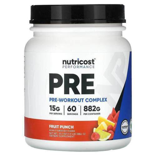 Nutricost,Performance, PRE, Fruit Punch, 1.9 lb (882 g)