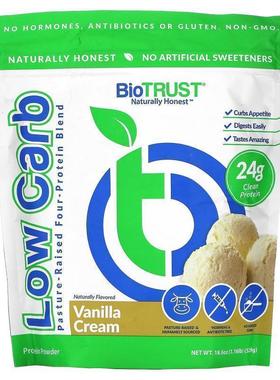 BioTRUST,Low Carb, Pasture-Raised Four-Protein Blend, Vanill