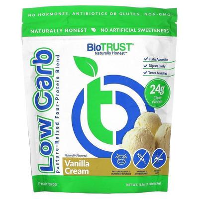 BioTRUST,Low Carb, Pasture-Raised Four-Protein Blend, Vanill