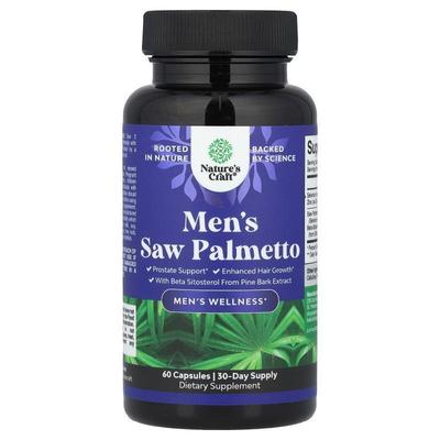 Natures Craft,Men's Saw Palmetto , 100 Capsules