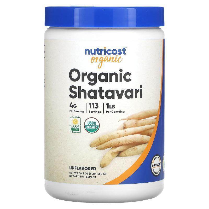 Nutricost,Organic Shatavari, Unflavored, 16.2 oz (454 g)