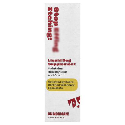 Oh Norman,Stop Itching! Liquid Dog Supplement , 1 fl oz (30