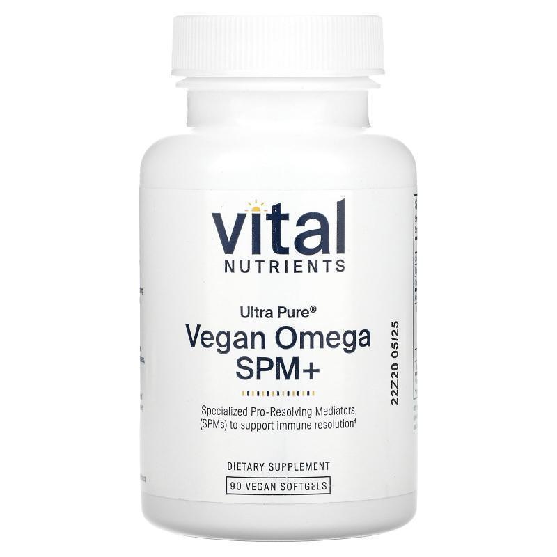 Vital Nutrients,Ultra Pure, Vegan Omega SPM+, 90 Vegan Softg