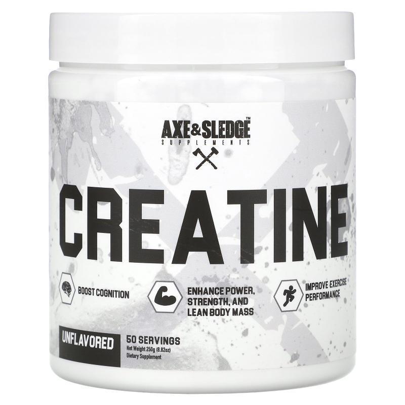 Axe & Sledge Supplements,Basics, Creatine, Unflavored, 8