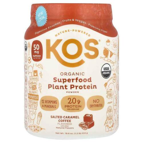KOS,有机植物蛋白，巧克力，2.6 磅（1,170 克）