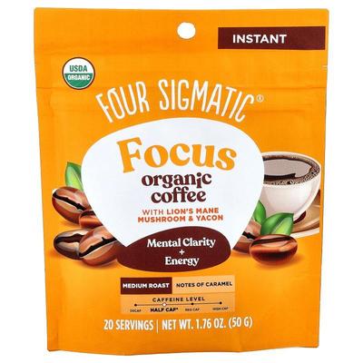Four Sigmatic,Focus, Organic Instant Coffee with Lion's Mane