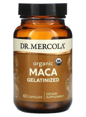 Mercola博士,Organic Maca Gelatinized, 60 Capsules