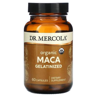 Mercola博士,Organic Maca Gelatinized, 60 Capsules