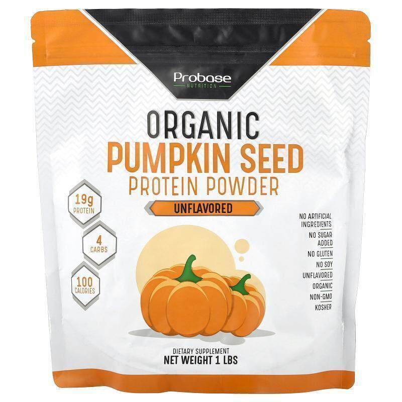 Probase Nutrition,有机南瓜籽蛋白质粉,原味,1 磅