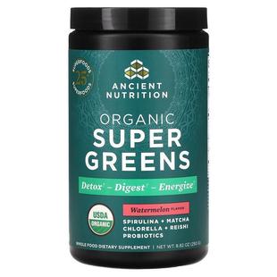Super Dr. Nutrition有机 Ancient Greens西瓜味清体健康维持 Axe