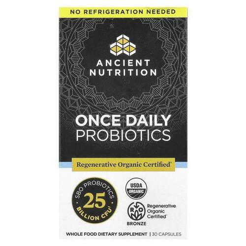 Dr. Axe / Ancient Nutrition,每日一次益生菌，250 亿 CFU，30