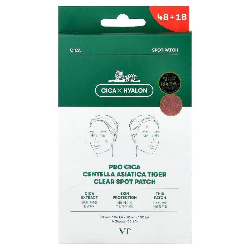 VT Cosmetics,Clear Spot Patch , 4 Sheets, 66 Patches