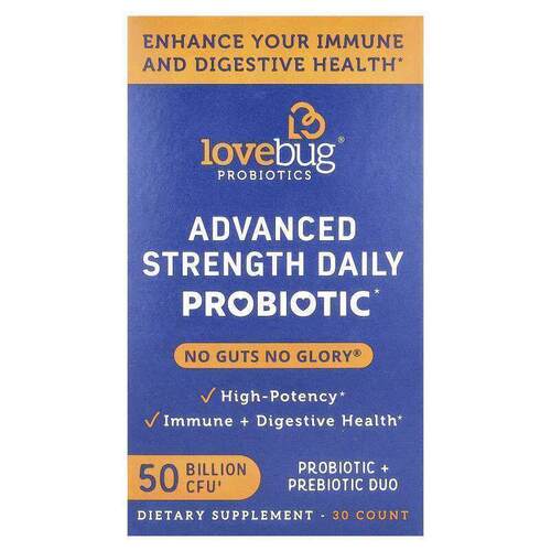 LoveBug Probiotics,优效日常益生菌营养补充剂，500 亿 CFU，30