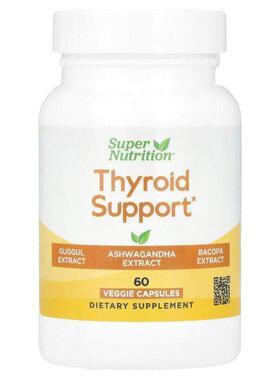 Super Nutrition,Thyroid Support, 60 Veggie Capsules
