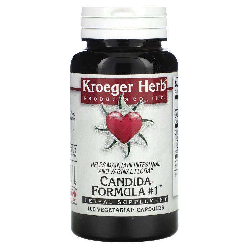 Kroeger Herb Co,Candida Formula #1™ 素食胶囊，100 粒装