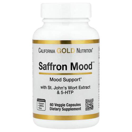 California Gold Nutrition,Saffron Mood™, 60 Veggie Capsules