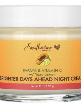 SheaMoisture,Brighter Days Ahead 晚霜，木瓜和维生素 C，含柚2