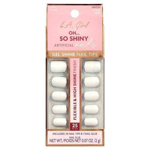 洛杉矶女孩,Oh So Shiny Artificial Nails, Gel Shine Nail Tips