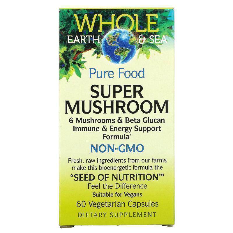 Natural Factors,超级蘑菇，60粒素食胶囊