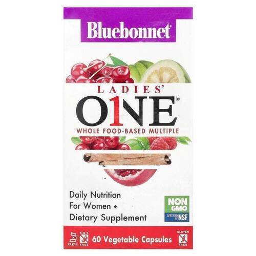 Bluebonnet Nutrition,Ladies' ONE，全食为主多效维生素，30 粒