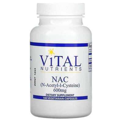 Vital Nutrients,NAC，600 毫克，100 粒素食胶囊