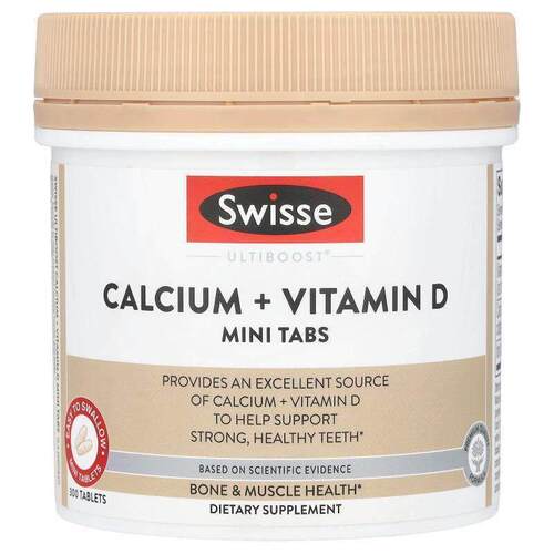 Swisse,Ultiboost® 迷你钙 + 维生素 D 片，300 片