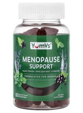 YumVs,Menopause Support Gummies, Natural, 60 Gummies