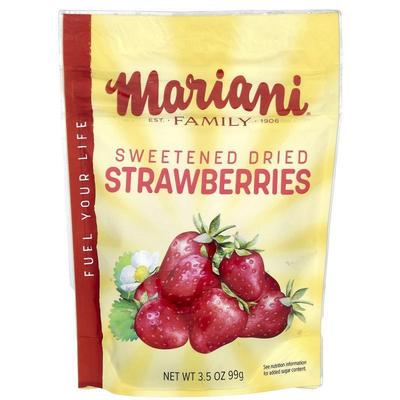 Mariani Dried Fruit,Sweetened Dried Strawberries, 3.5 oz (99