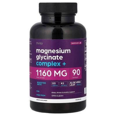 Thinbi,Magnesium Glycinate Complex +, 90 Capsules