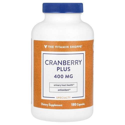 The Vitamin Shoppe,Cranberry Plus, 400 mg, 180 Capsules