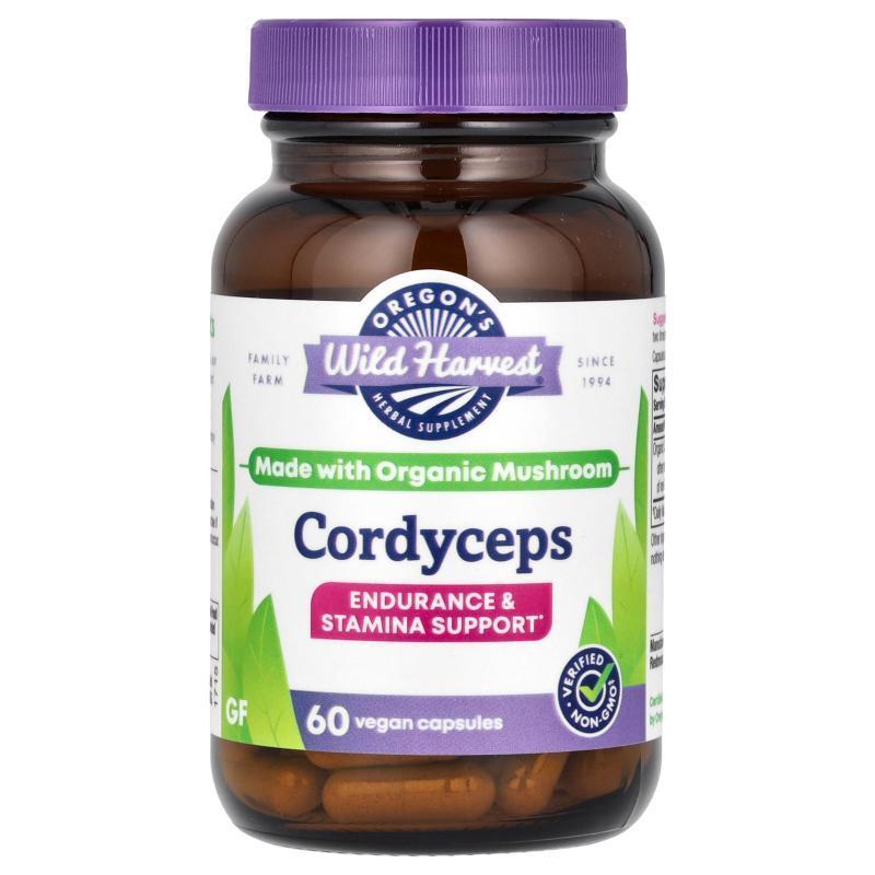 Oregons Wild Harvest,Cordyceps, 60 Vegan Capsules