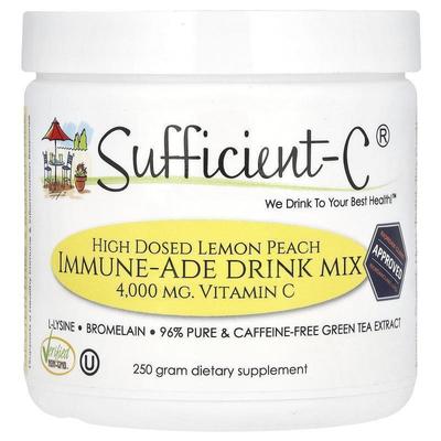 Sufficient C,高剂量机体抵抗混合饮品，柠檬桃子味，4,000 毫克1