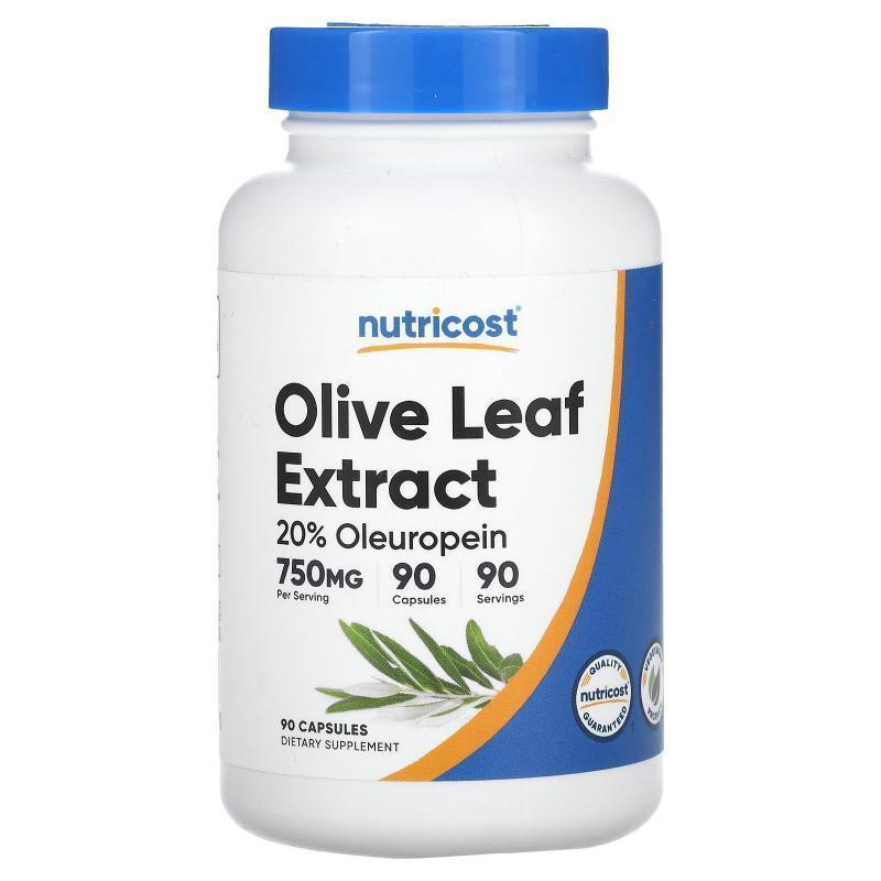 Nutricost,Olive Leaf Extract, 750 mg, 90 Capsules