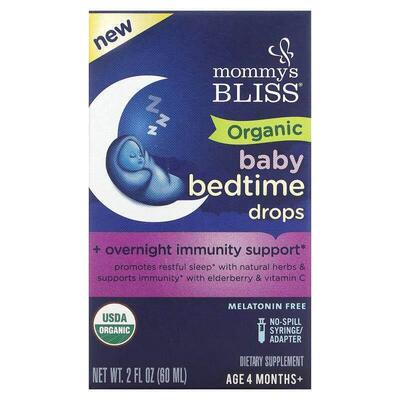 Mommy's Bliss,有机婴儿睡前滴剂，4 个月以上，2 液量盎司（60
