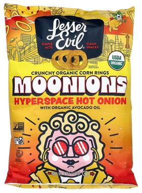 LesserEvil,Crunchy Organic Corn Rings, Moonions, Hyperspace