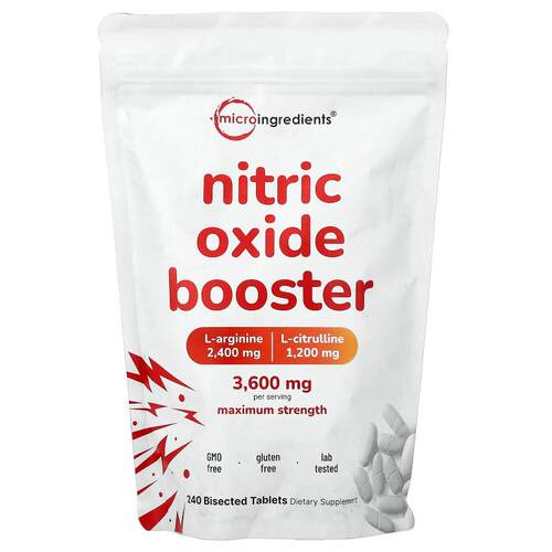 Micro Ingredients,Nitric Oxide Booster, Maximum Strength, 24