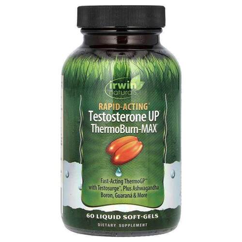 爱乐能,Testosterone UP®, ThermoBurn-MAX, 60 Liquid Soft-Gels