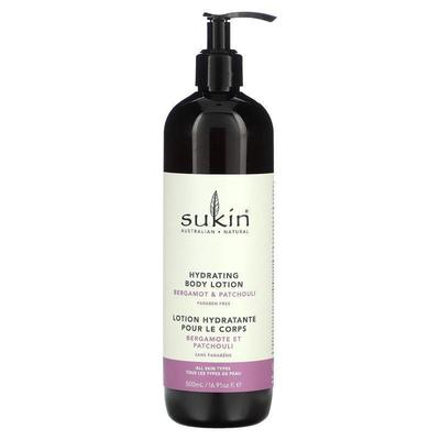 Sukin,Hydrating Body Lotion, Bergamot &amp;amp; Patchoul